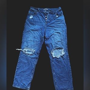 blue ripped jeans, straight leg. pacsun, willing to work on price